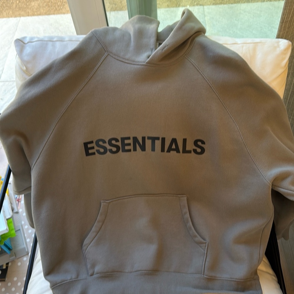 Fear of God Essentials Hoodie - olive green